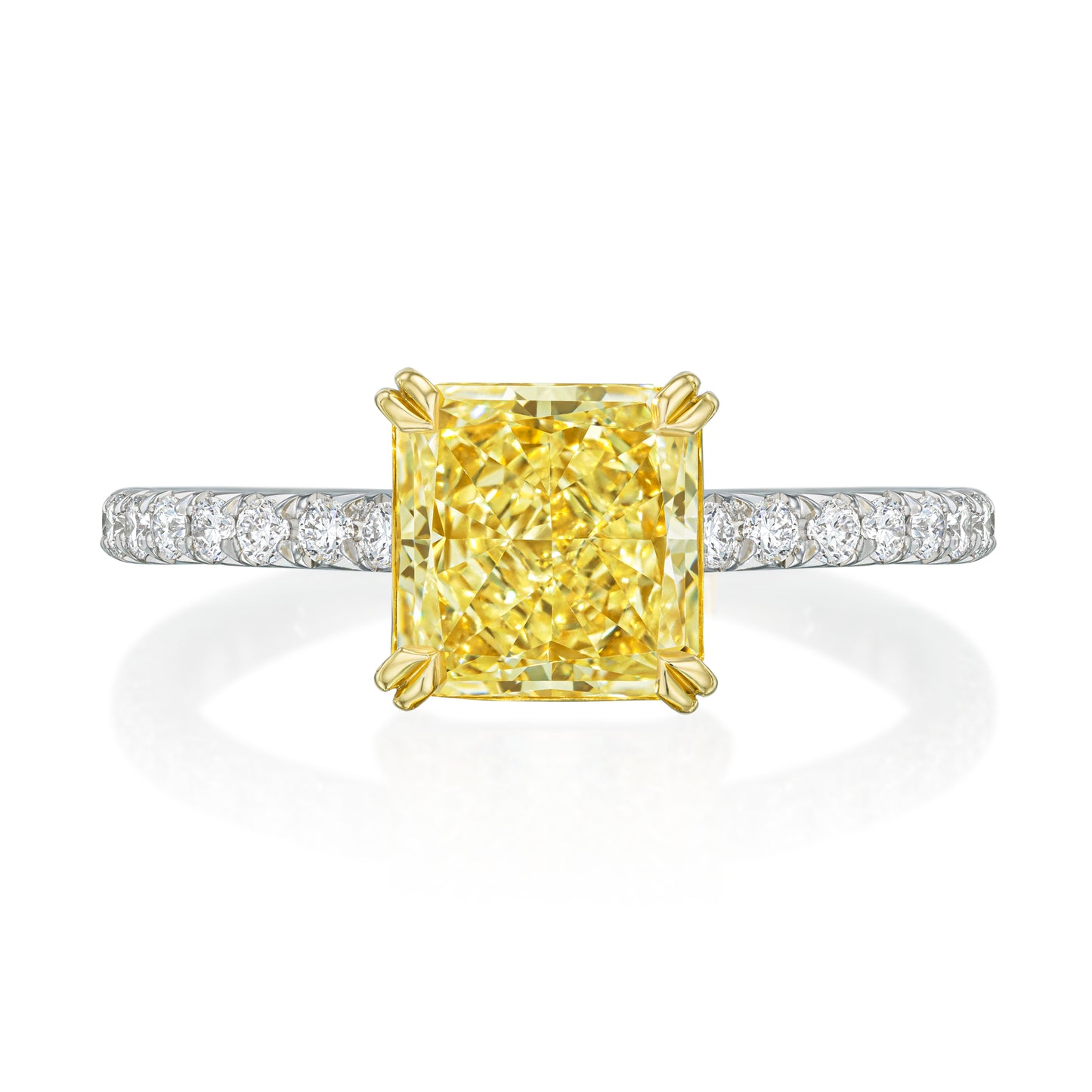 2.00 CT GIA Certified Radiant Cut Wedding Ring