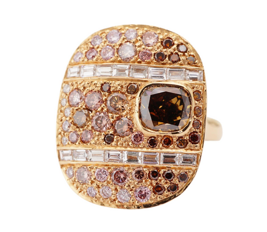 "Wagner Cove" Fancy Colored Diamonds Simon Ardem New York Fall Collection Ring